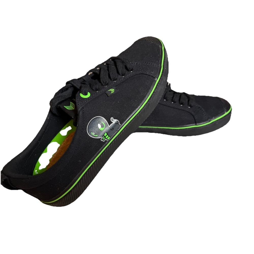 Cariuma x Razer Sneki Snek OCA Low Top Sneakers 9.5 Black Green LTD. Edition Nwt